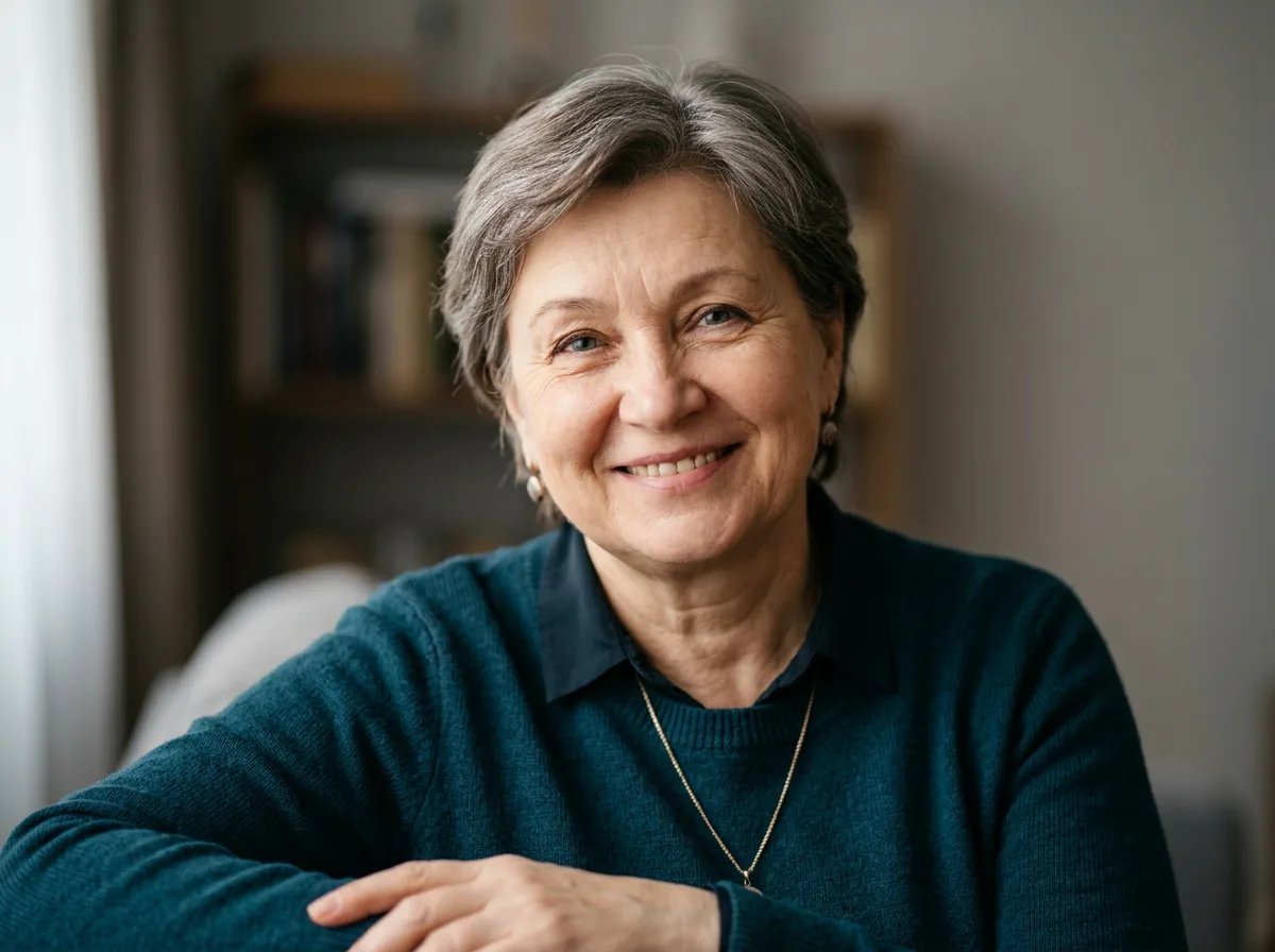 Аватар Елены Н. — женщина около 55 лет, портрет с добрым выражением лица, нейтральный фон